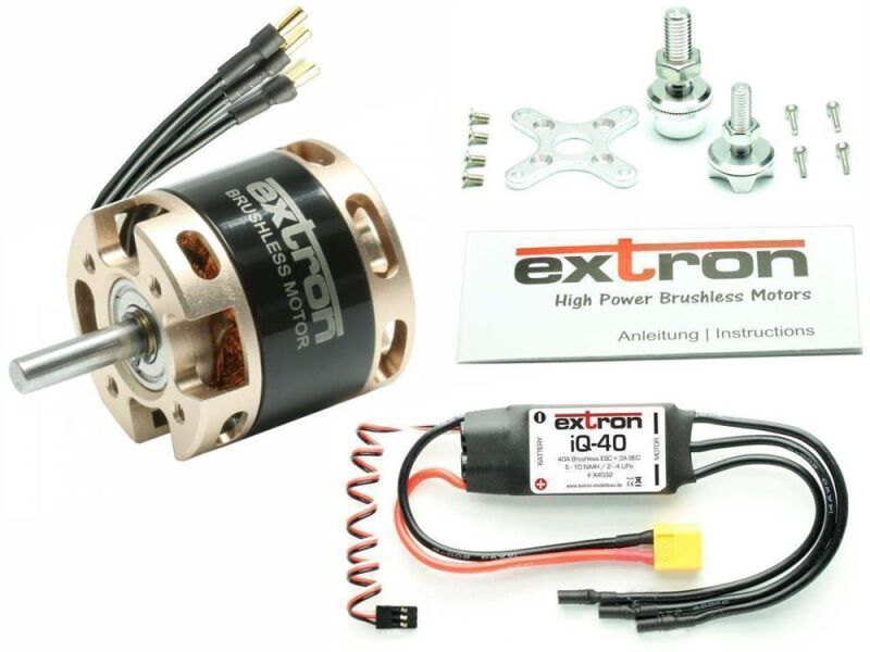 Extron Brushless Motor EXTRON 2814/20 (800KV) Combo Set + iQ-40 Regler / X4067