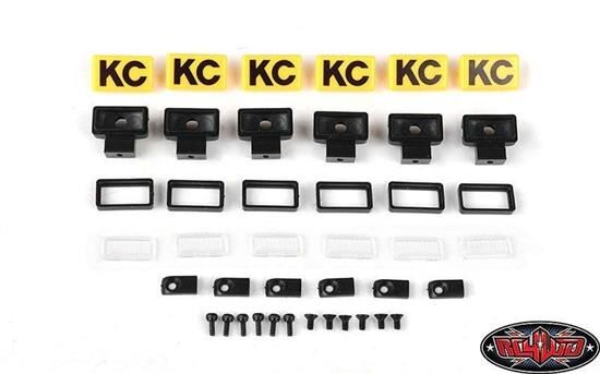 RC4WD KC HiLiTES Rectangle Lights with Covers / RC4ZE0132