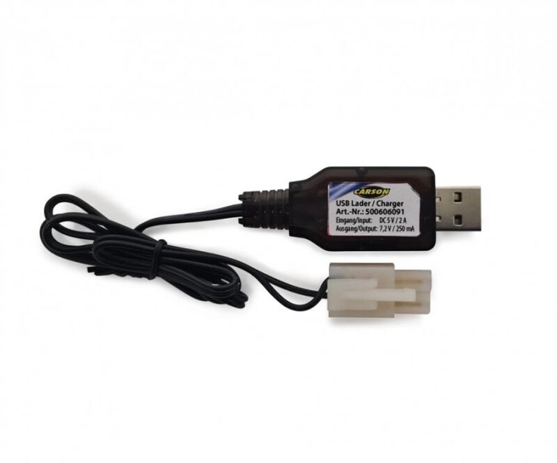 CARSON USB Lader 7,2V 250mAh NiMH Tamiya Steck. / 500606091