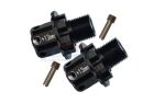 GPM TRAXXAS SLEDGE black ALUMINUM 13MM HEX ADAPTERS-4PC SET / GPMSLE010/+13MMBK