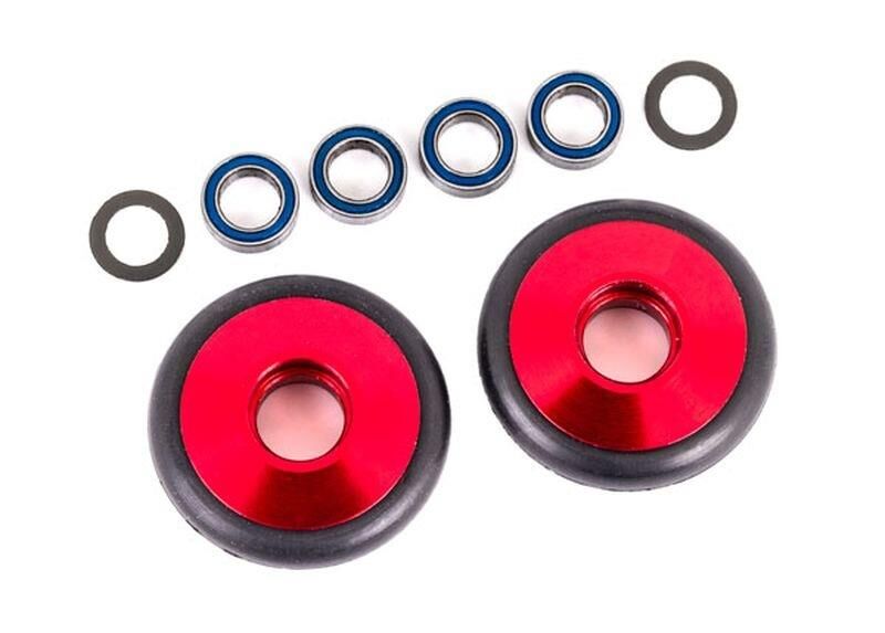 TRAXXAS Wheelie-Bar 6061-T6 Alu rot eloxiert +KT / TRX9461R