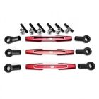 CEN Panhard Bar & Steering Tie Rod (57mm, cnc aluminum, red anod / CKD0371