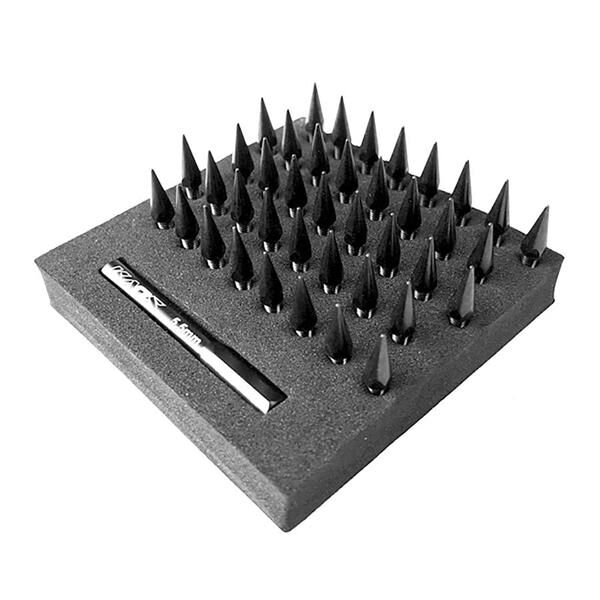 CEN Bullet Spiked Wheel Lug Bolts (M2.5mm studs, black, w/tool, / CKD0610