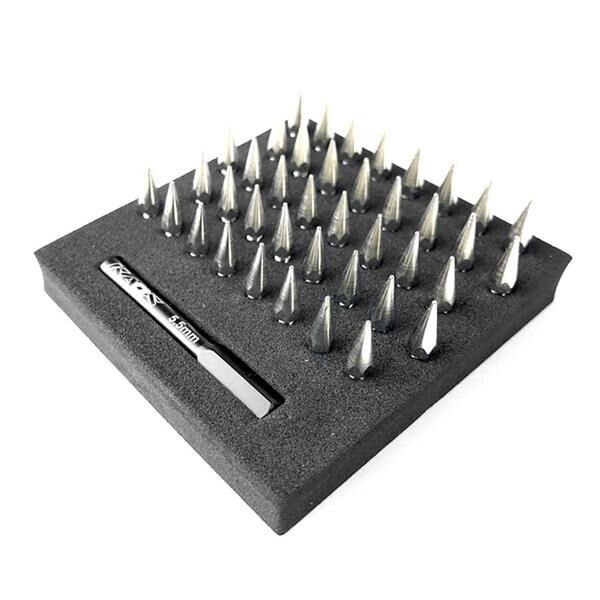 CEN Bullet Spiked Wheel Lug Bolts ( M2.5mm studs, sliver chrome, / CKD0612