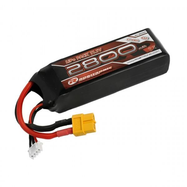 Rockamp LiPo Akku 2800mAh 3S 45C XT60 (25x34x105) / R05259