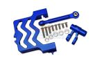 GPM X-MAXX Aluminium Servobefestigung und Servohorn 25T Set blau / GPMTXM024NB