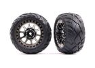 TRAXXAS Anaconda Reifen auf Felge Bandit 2.2 Schwarz-Chrom hi medium / TRX2478T