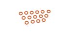 Kyosho O-Ring P6 Orange (15) (BSW63) / K.ORG06BKyosho