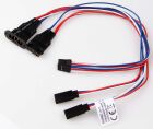 Robbe Modellsport Kabelsatz für 2 Servos MPX 8-pin Hochstrom Stecker System auf Futaba 300mm 22AWG/0,32²mm 1 Satz / 46314