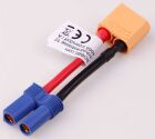 Robbe Modellsport Adapterkabel XT-90 Stecker auf EC-5 Buchse 12AWG 3,3mm² 50mm Kabellänge 1Stk. / 46306