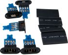 Robbe Modellsport Lötplatine 8-pin MPX Hochstrom Stecker System mit Stecker (Kontakt = Stecker) 5 Stück / 46313