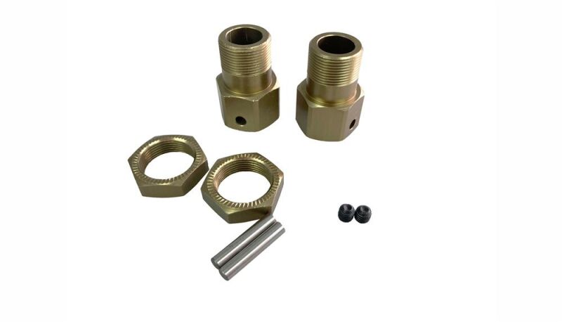 AMEWI / Radmitnehmer Set 22mm gun metal / 004-50025E22