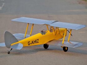 VQ Model Tiger Moth DH.82 (gelb/silber) / 1400 mm / 15483