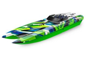 TRAXXAS Speedboot DCB M41 Grün/Blau 40Zoll ohne...