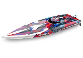 TRAXXAS Speedboot SPARTAN Rot ohne Akku/Lader /...