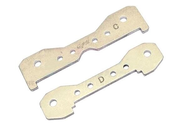 GPM TRAXXAS Sledge STAINLESS STEEL REAR LOWER BULKHEAD TIE BAR -2PC SET / SLE009OC