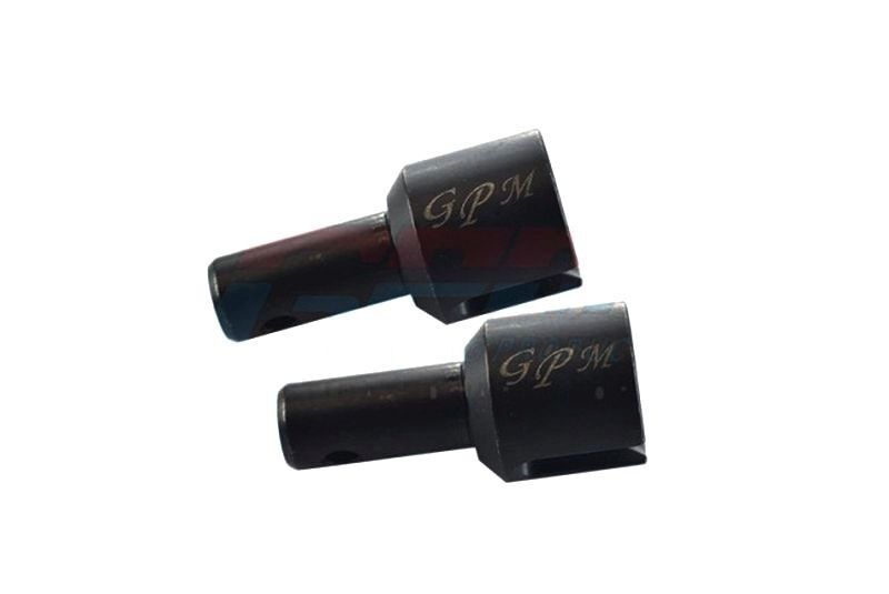 GPM black TRAXXAS Sledge MEDIUM CARBON STEEL CENTER DIFF OUTPUT CUP - 2PC SET / SLE041SBK