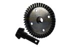GPM black TRAXXAS Sledge 42CrMo ALLOY STEEL DIFF BEVEL GEAR 43T & PINION GEAR 10T-2PC / SLE1200SBK