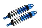 GPM black TRAXXAS Sledge WITH 6MM SHAFT - 2PC SET blau ALUMINUM 6061-T6 FRONT ADJUSTABLE SPRING DAMPERS 128MM / SLE128FBBK