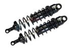 GPM black TRAXXAS Sledge WITH 6MM SHAFT - 2PC SET schwarz ALUMINUM 6061-T6 REAR ADJUSTABLE SPRING DAMPERS 143MM / SLE143RBKBK