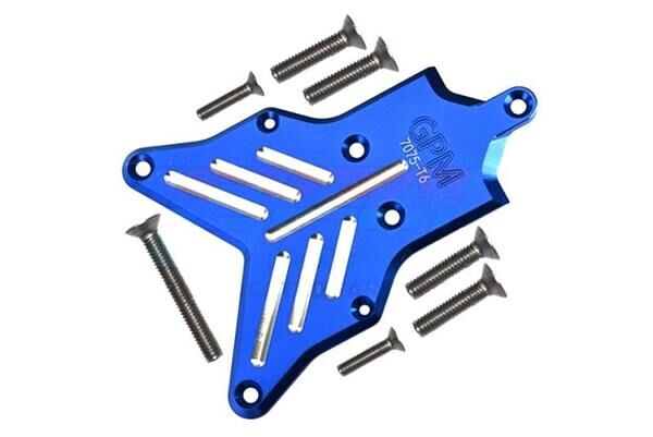 GPM TRAXXAS Sledge blau ALUMINUM 7075-T6 REAR CHASSIS PROTECTION PLATE -8PC SET / SLE331RB