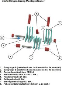 Robbe Modellsport Rumpfhalter Typ "S" bis ca. 25mm für F3K u.ä. Modelle / 50613