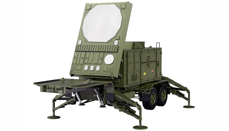 AMEWI / U.S. M747 Sattelauflieger Radar grün KIT / 22561