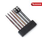 Koswork Nut Driver/Hex Wrench Tip Set 1.5, 2.0, 2.5, 3.0mm Hex & 5.5, 7mm Nut Driver 1/4" Drive Hex / KOS13207-CSET