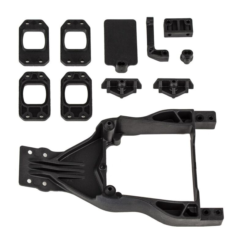 Team Associated DR10M Front Chassis Plate and Gearbox Mount Set / AE72036