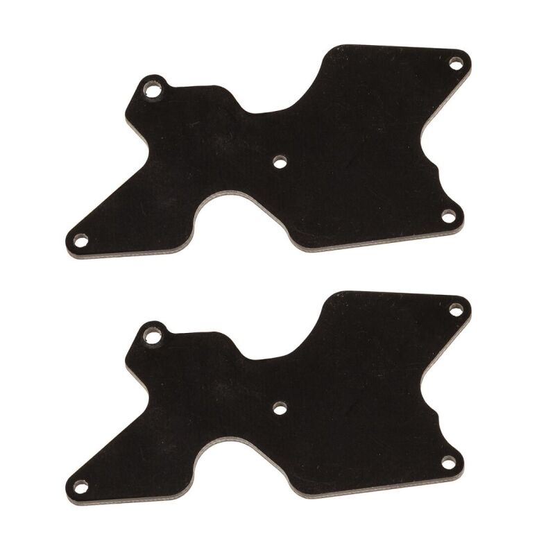 Team Associated RC8B4 FT rear suspension arm inserts, G10, 2.0 mm / AE81541