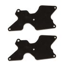 Team Associated RC8B4 FT rear suspension arm inserts, G10, 2.0 mm / AE81541