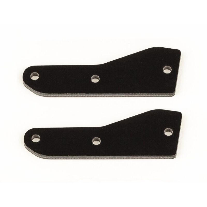 Team Associated RC8B4 FT front upper suspension arm inserts, G10, 2.0 mm / AE81536