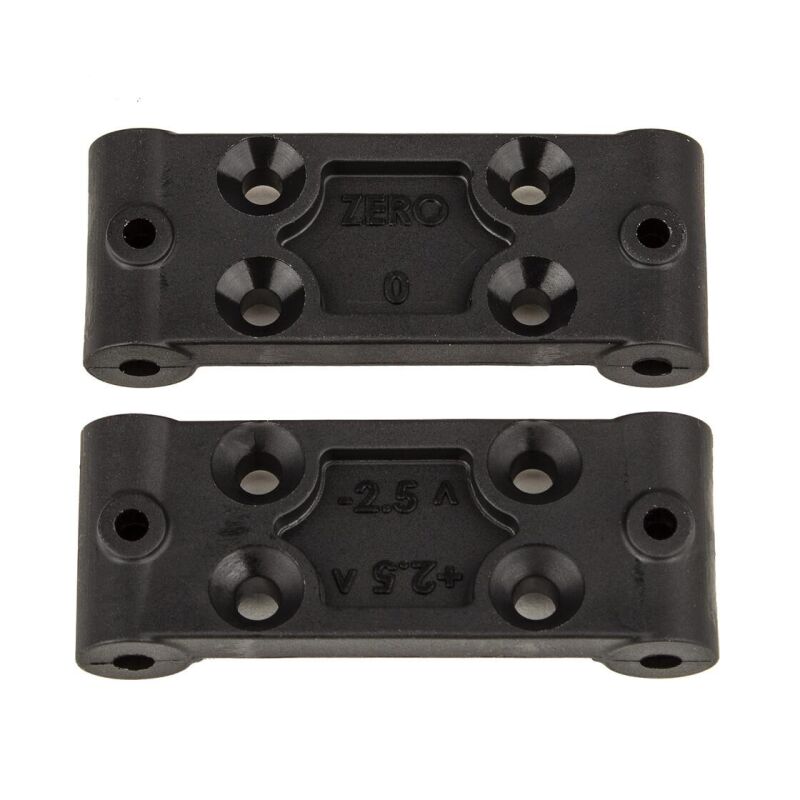 Team Associated RC10B6.4 Front Bulkhead Set, 0deg and 2.5deg / AE91979