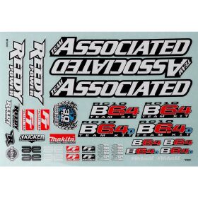 Team Associated RC10B6.4 Decal Sheet / AE91993