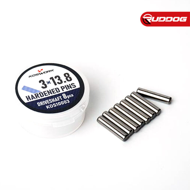 Koswork 3x13.8mm Hardened Driveshaft Pins (w/container) (8) / KOS10003