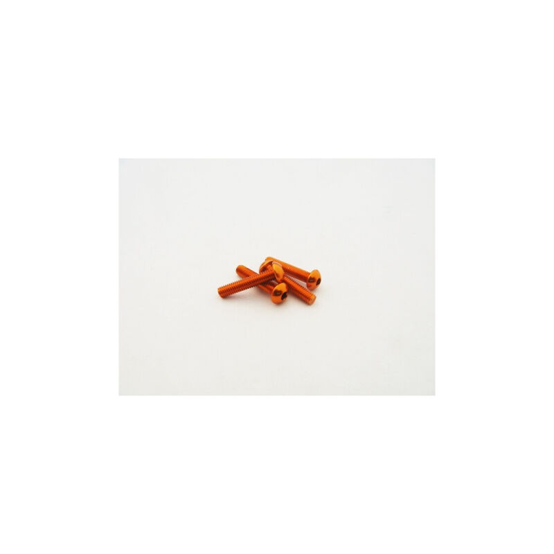 Hiro Seiko  Alloy Hex Socket Button Head Screw M3x18  (4pcs | Orange) / HS-48716