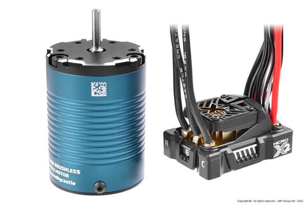 Castle Creations MAMBA MICRO X2, 16.8V, WP SENSORED ESC WITH 1406-1900KV COMBO / CC-010-0171-01