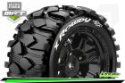 Louise RC MFT X-ROWDY ARRMA Kraton 8S Mounted Sport Black wheels Hex 24mm L-T3351BM