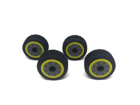 Carisma RC GT24TR WHEEL AND TIRE SET (ASSEMBLED) YE /...