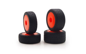 Carisma RC GT24B ORANGE WHEELS/TIRES MOUNTED / CA-15637