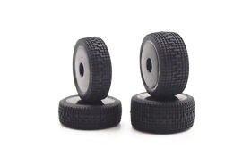 Carisma RC GT24 MEENI PINS RALLY TIRES SET MOUNTED /...