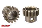 Team Corally M1.0 Pinion Short Wide Teeth Hardened Steel 15 Teeth Shaft Dia. 8mm / C-73815