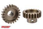 Team Corally M1.0 Pinion Short Wide Teeth Hardened Steel 21 Teeth Shaft Dia. 8mm / C-73821
