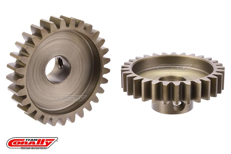 Team Corally M1.0 Pinion Short Wide Teeth Hardened Steel 29 Teeth Shaft Dia. 8mm / C-73829