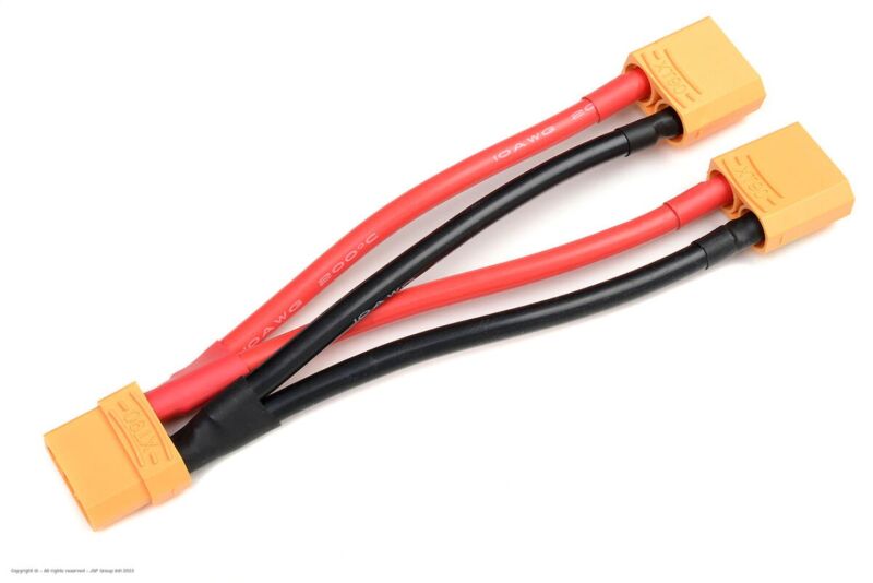 Revtec Power V-Kabel Parallel XT-90 10AWG Silikon Kabel 12cm 1 St
