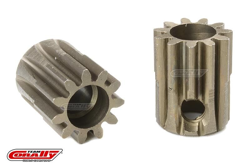 Team Corally 32 DP Motorritzel Stahl gehärtet 11 Zähne Welle 5mm / C-72511