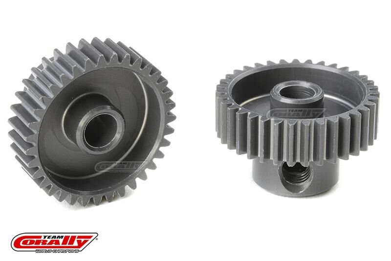 Team Corally 64 DP Motorritzel Hard Eloxiert AL7075 35 Zähne Welle 3.17mm / C-70335