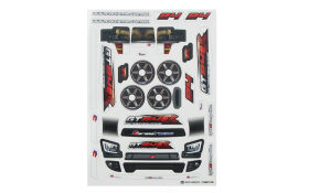 Carisma RC GT24R CAR BODY DECAL SHEET / CA-15654