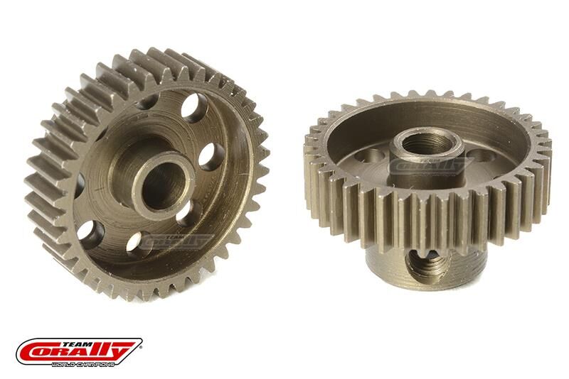 Team Corally 64 DP Motorritzel Stahl gehärtet 38 Zähne Welle 3.17mm / C-71338