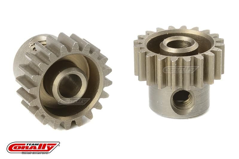 Team Corally 48 DP Motorritzel Stahl gehärtet 20 Zähne Welle 3.17mm / C-71420